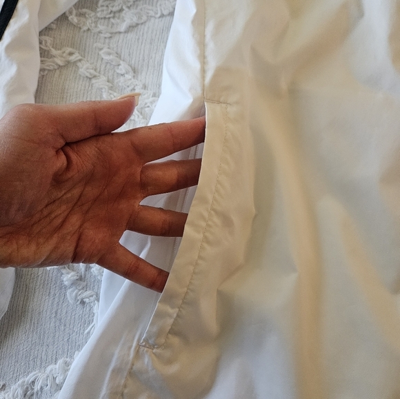 Adidas Women's Alphaskin Trio Windbreaker Black and White Small - Picture 4 of 8